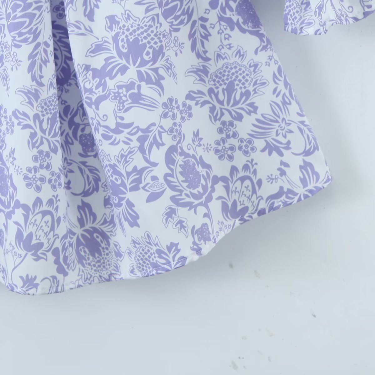 Large Swing Dress Spring Floral Waist Seal Dress