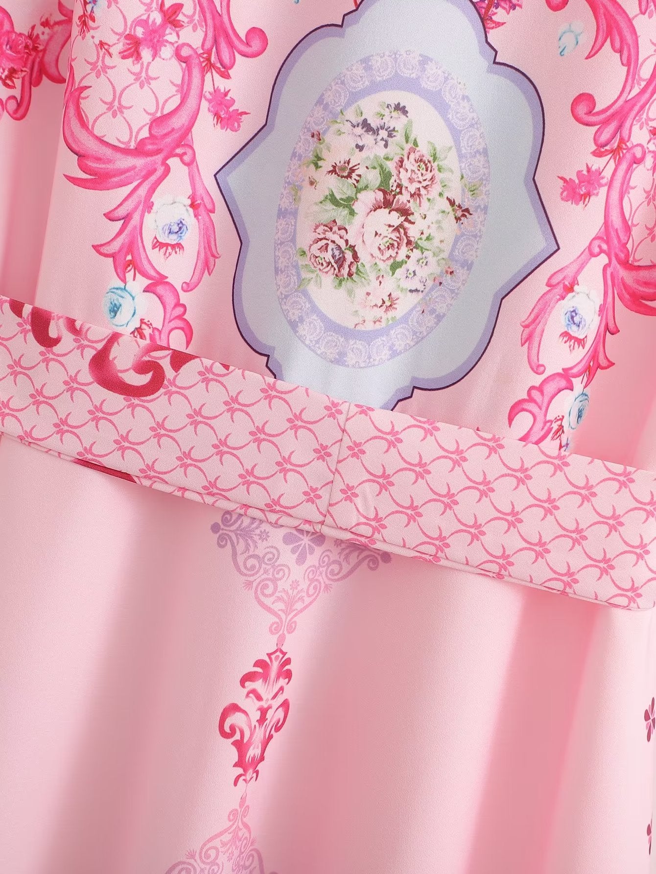 Robe longue imprimée Ra ample et décontractée pour femme