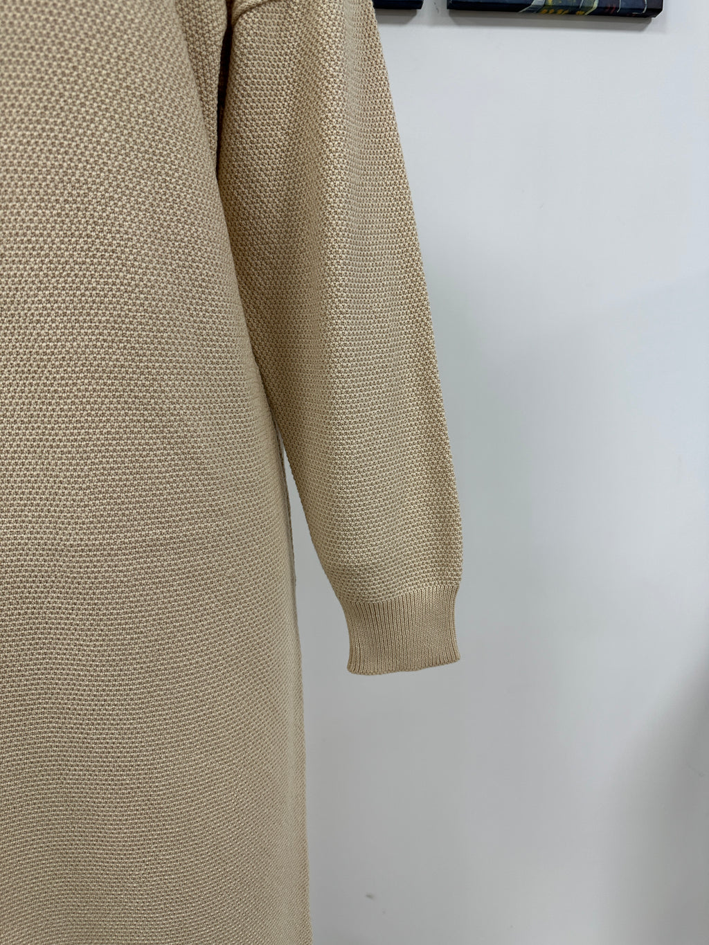 Robe en maille à boutons automne hiver pour femme, pull de bureau pour femme