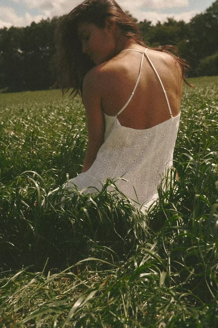 Summer Women Clothing Fashionable Elegant Hollow Out Cutout Embroidered Short Dress