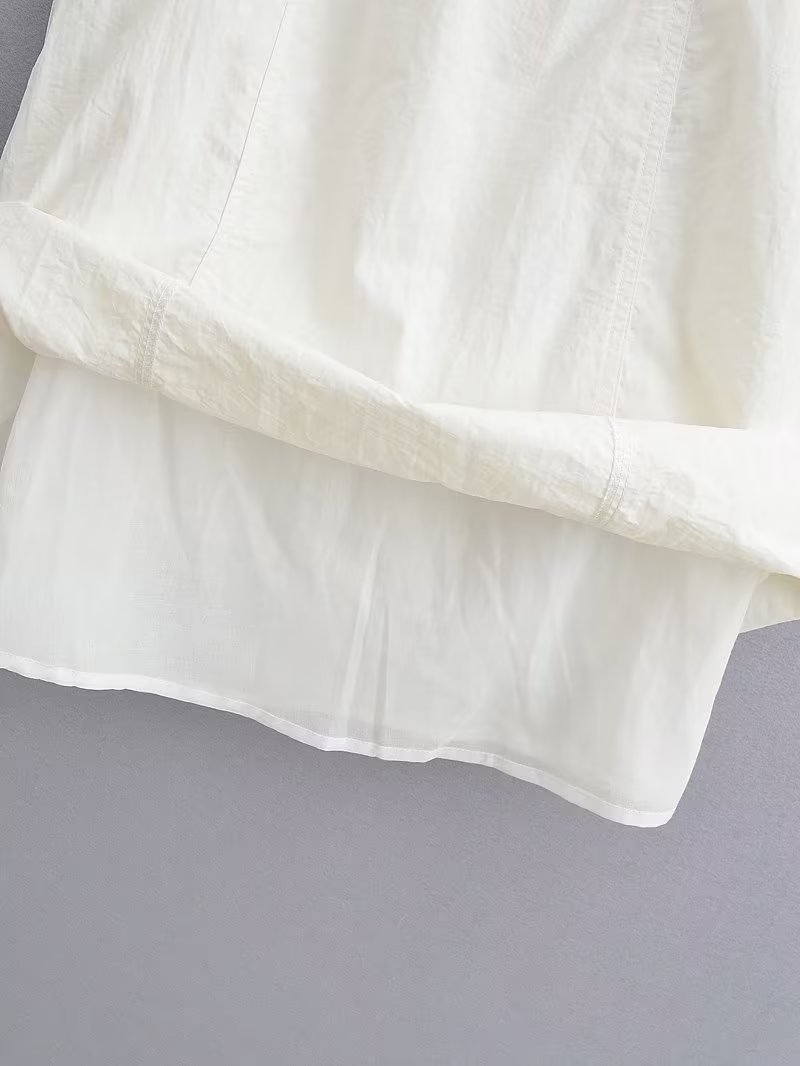 Robe courte blanche sexy dos nu en nylon pour femme, collection été femme