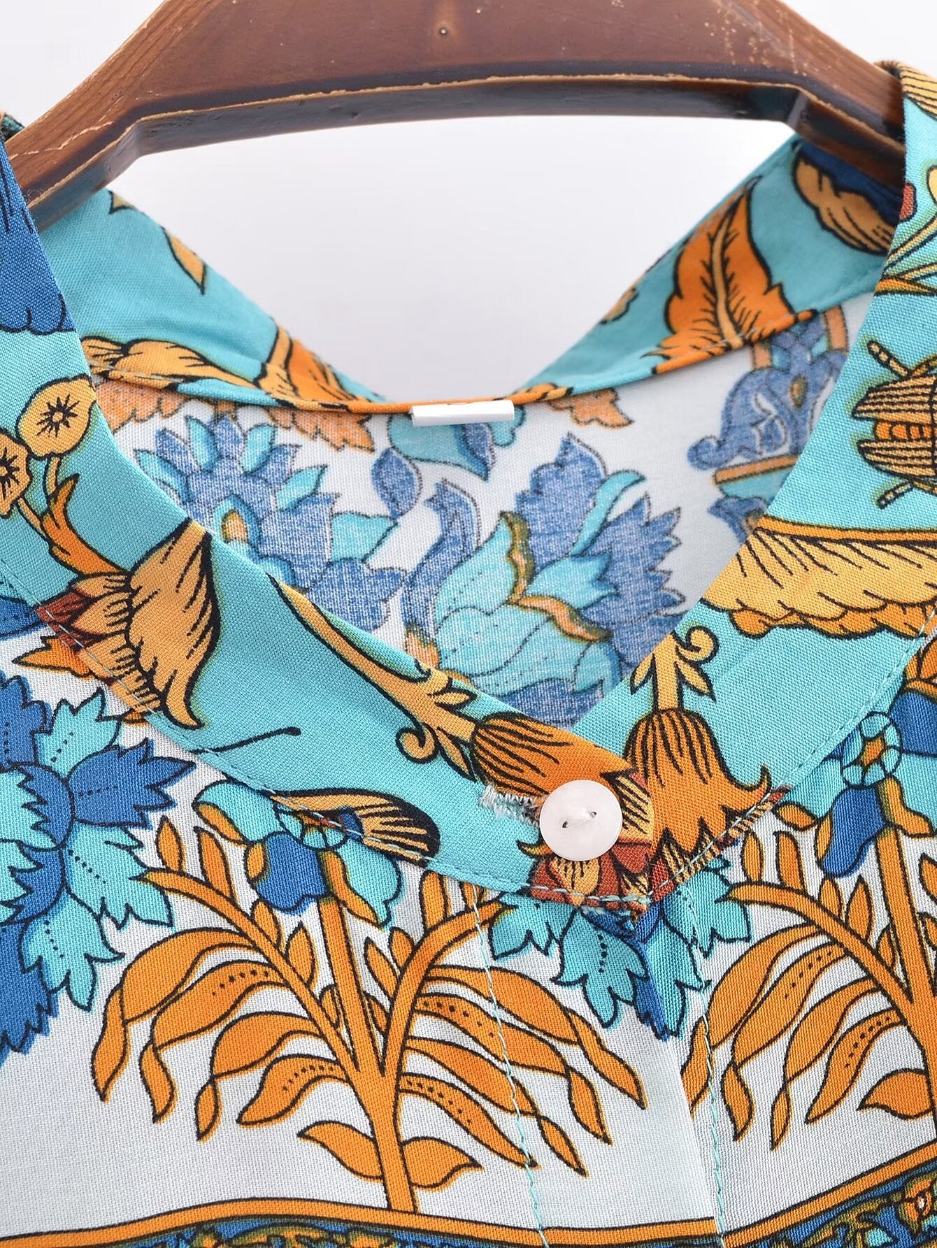 Winter Graceful Fashionable round Neck Long Sleeve Belt Printed Shirt Dress for Women