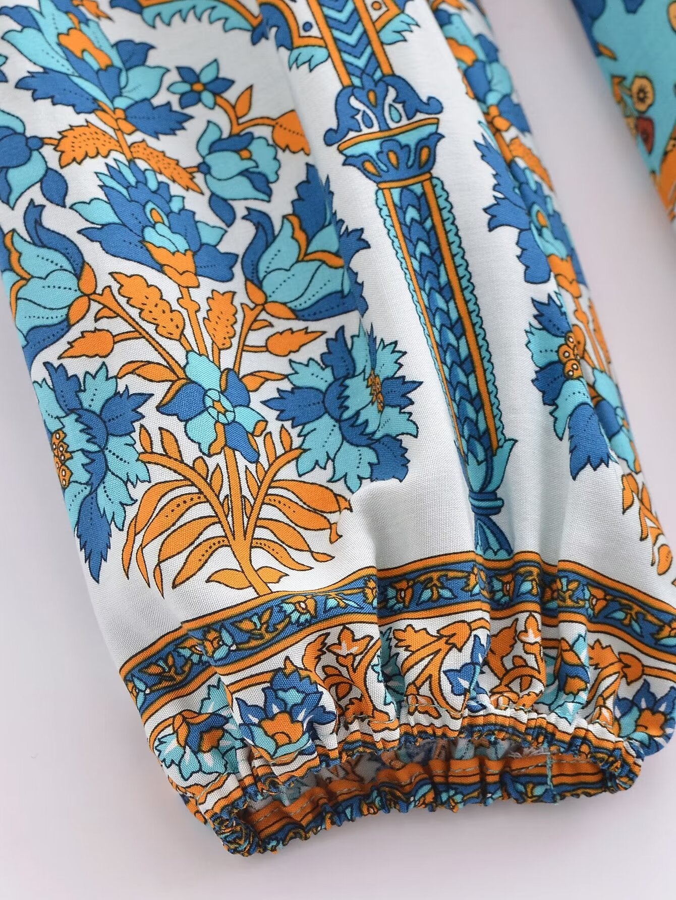 Winter Graceful Fashionable round Neck Long Sleeve Belt Printed Shirt Dress for Women