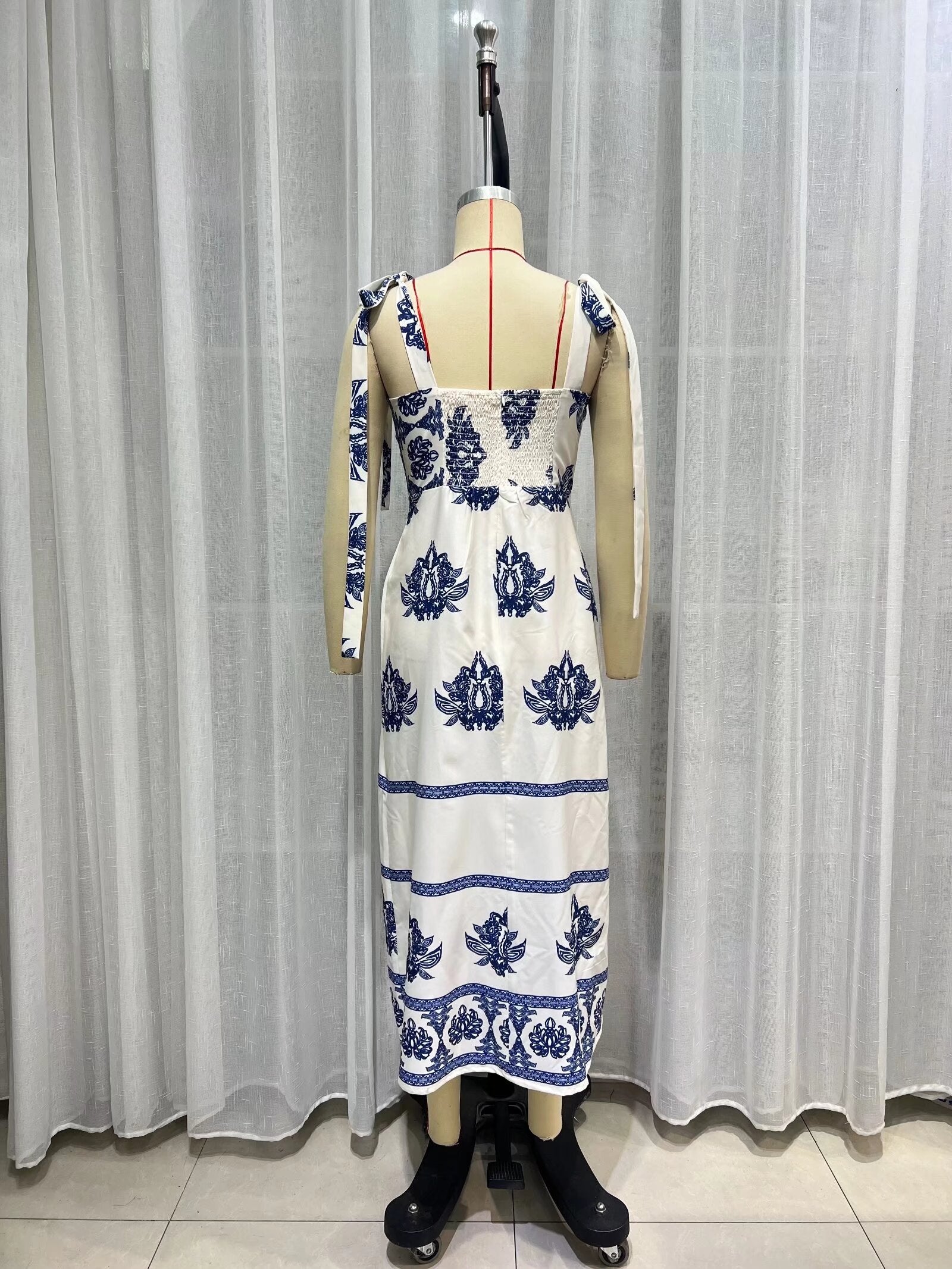 Summer Women V neck Ethnic Autumn Long Sleeve Elegant Embroidered Short Dress