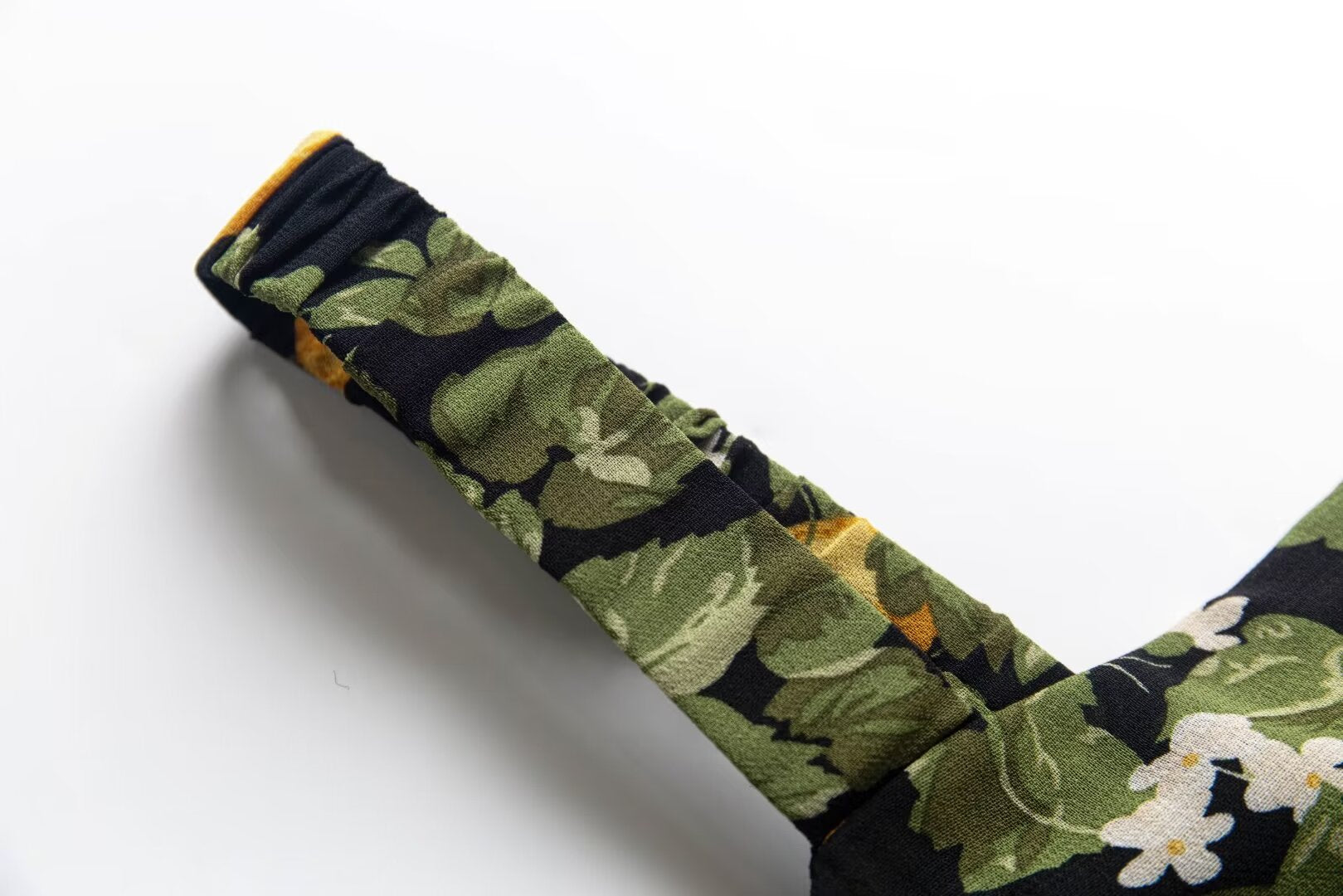 Summer Legal Women Clothing Sling Square Collar Fruit Printed Split Holiday Dress