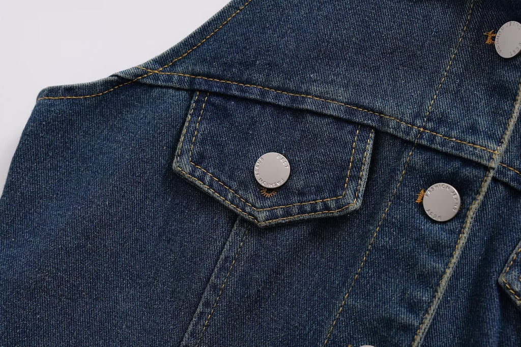Vêtements pour femmes : Chemise polo sans manches à col polo, robe en jean décontractée et ample