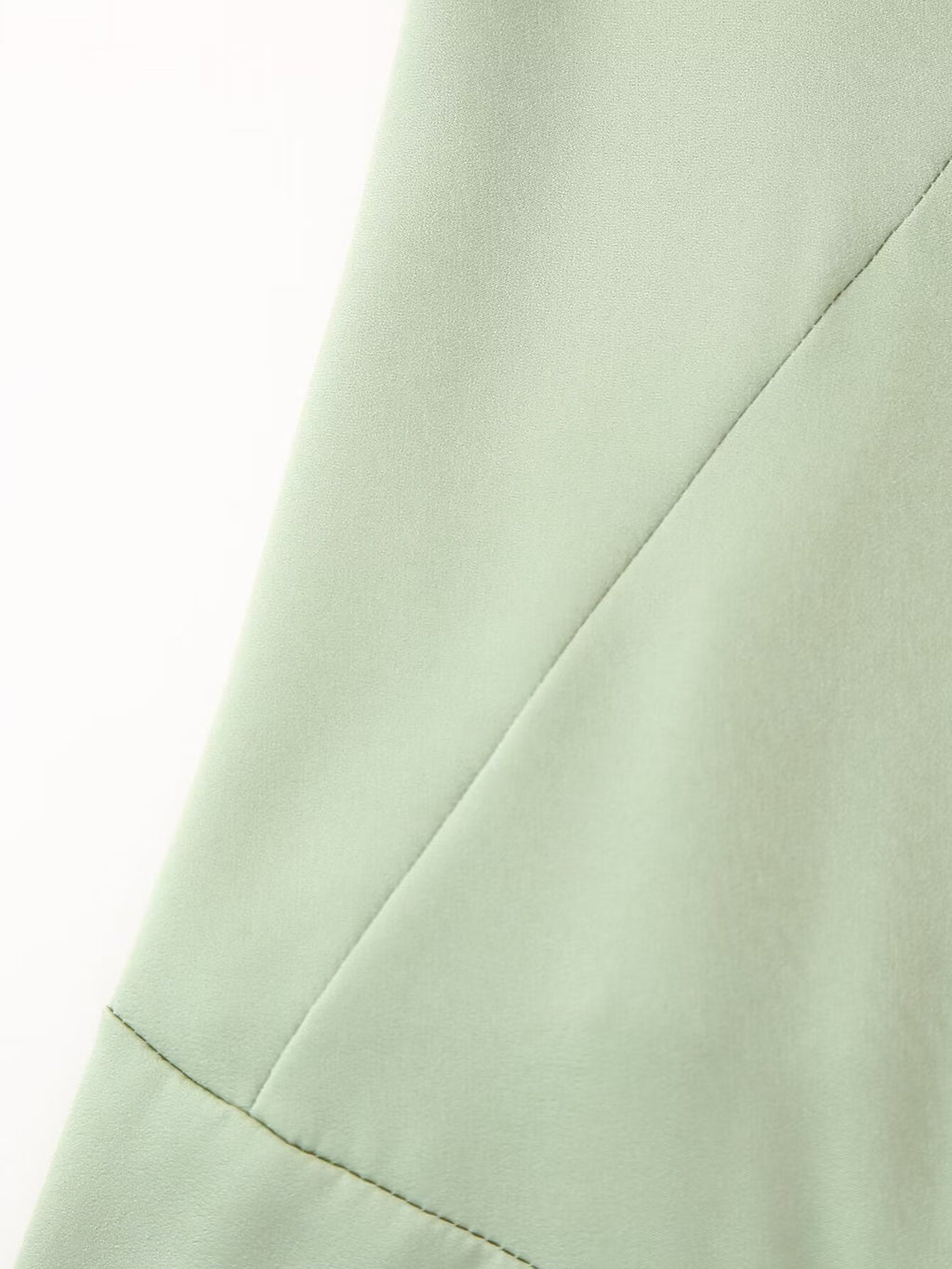 Vestido de verano de satén con cintura ajustada y dobladillo grande para mujer