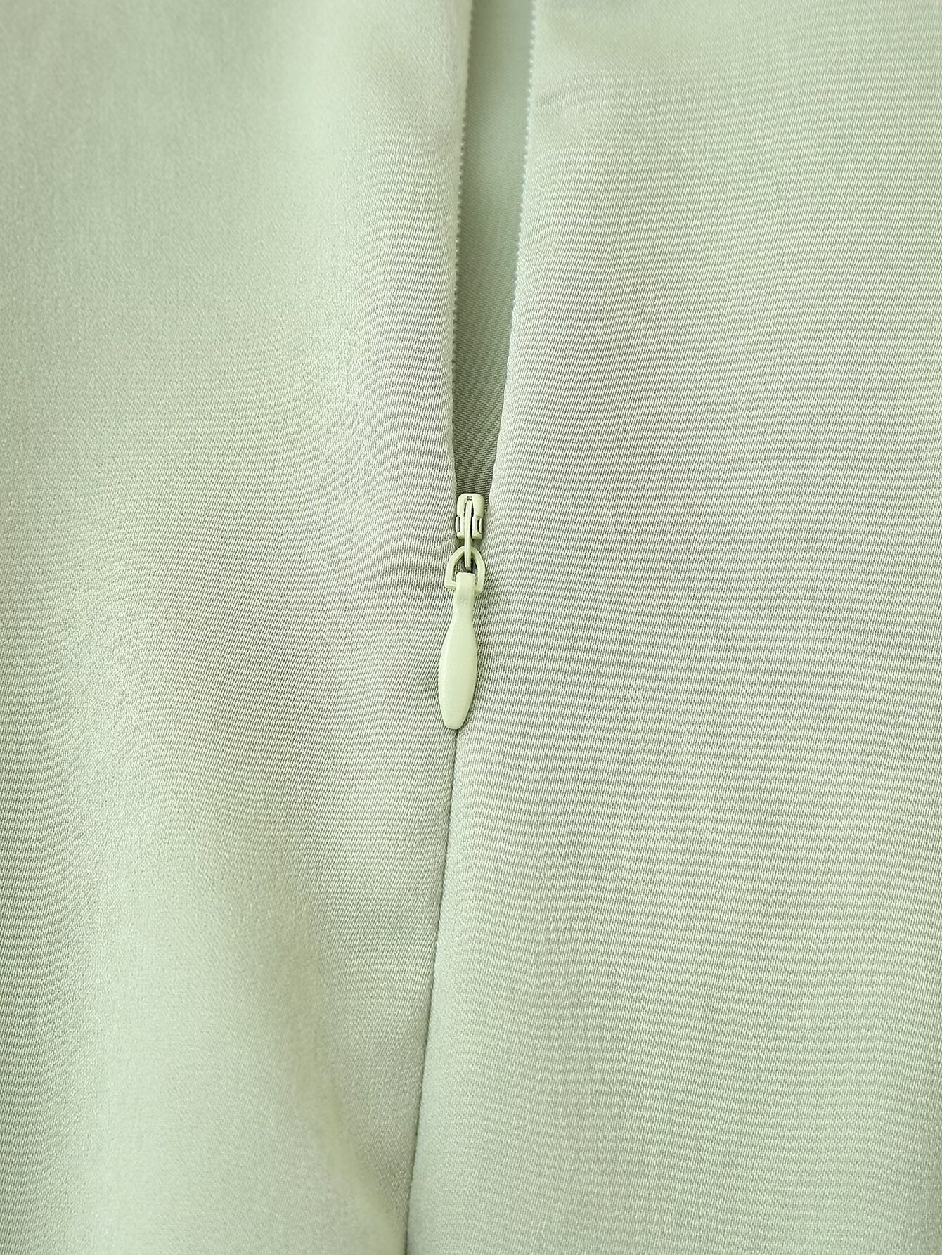 Vestido de verano de satén con cintura ajustada y dobladillo grande para mujer