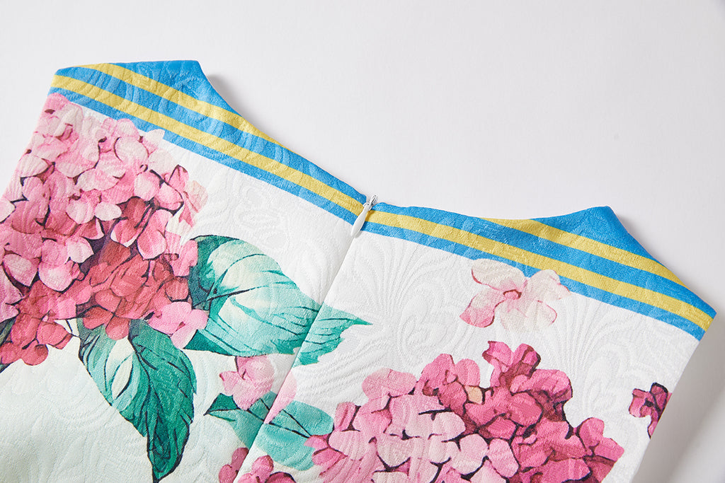 Vestido tipo chaleco con estampado de bolas bordadas de principios de primavera