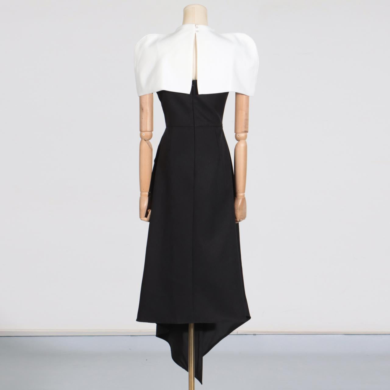 Elegant Vietnam Special Interest Design Detachable Pullover Patchwork Cami Dress Women Summer Slit Dress Women