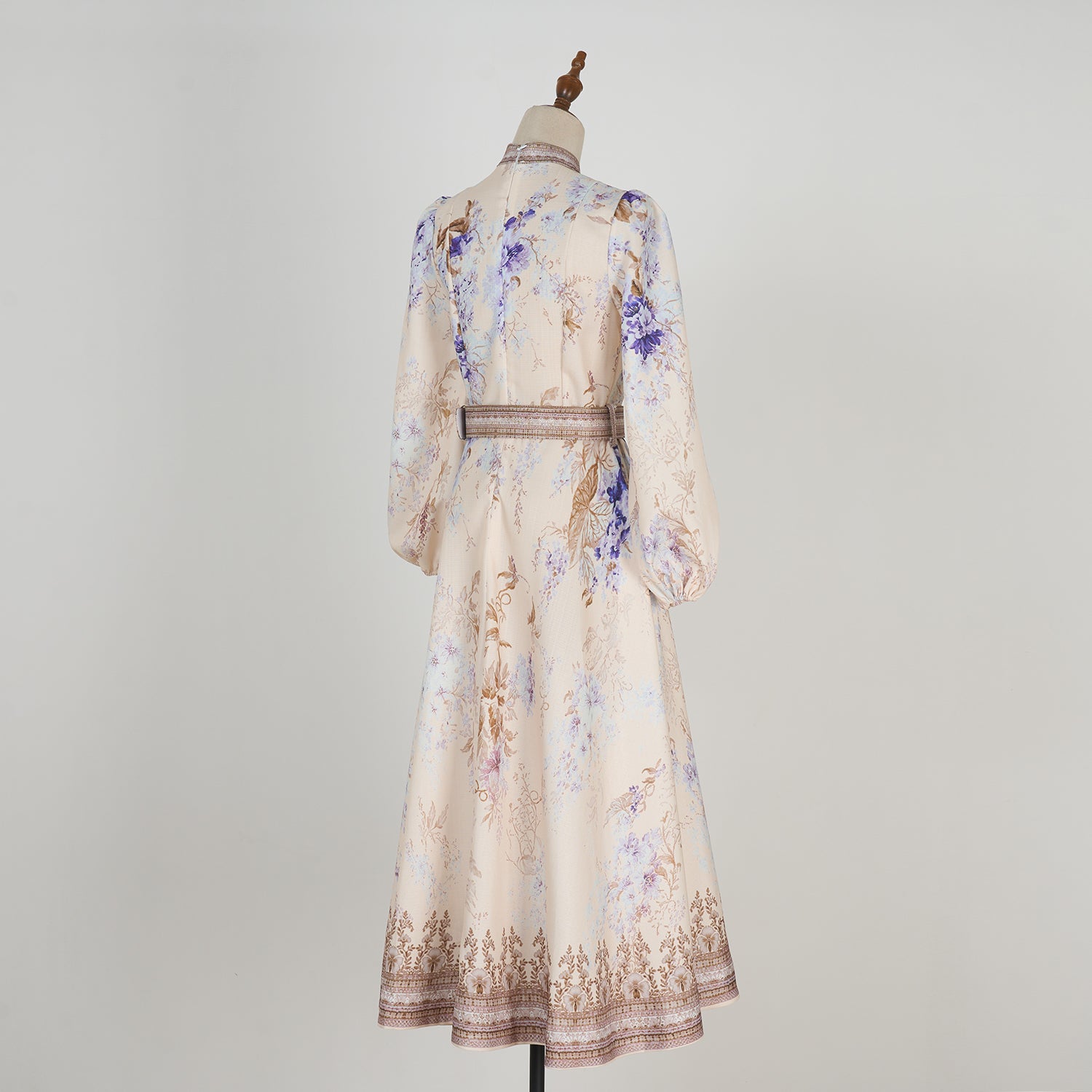 Women Spring And Autumn Printed Long Sleeve Elegant Dress