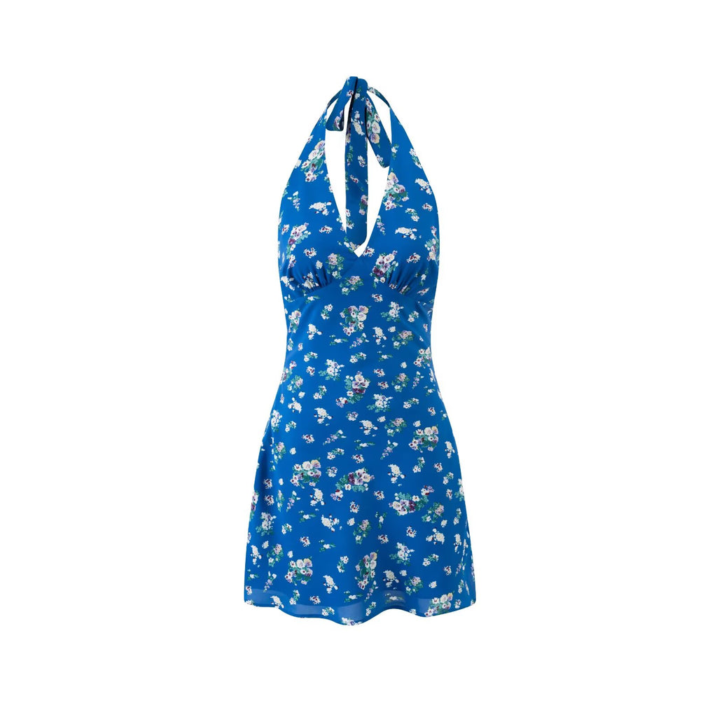 Blue Background Floral