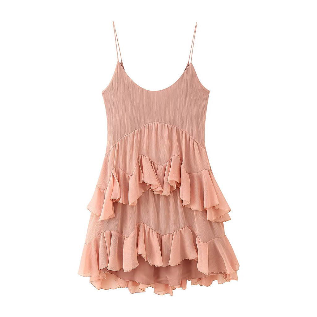 Robe moulante sexy dos nu ornée de décorations laminées pour femmes