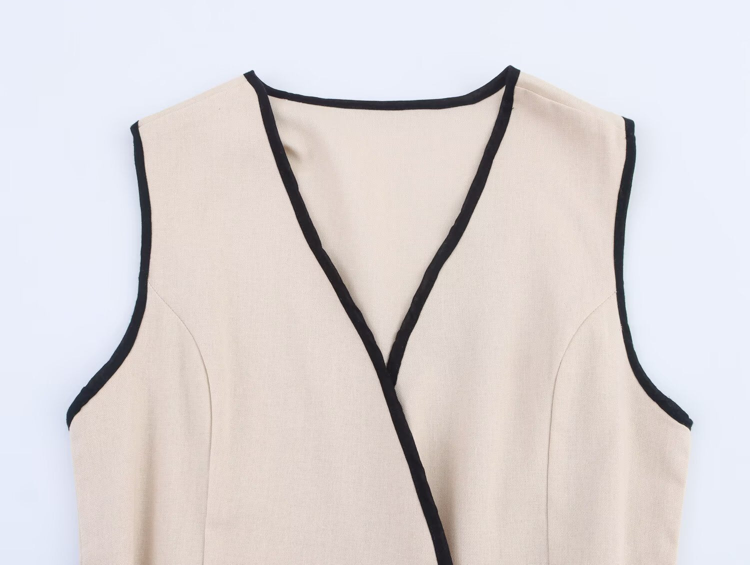 Women Clothing Elegant Slim Fit with Belt Linen Blended Midi Dress