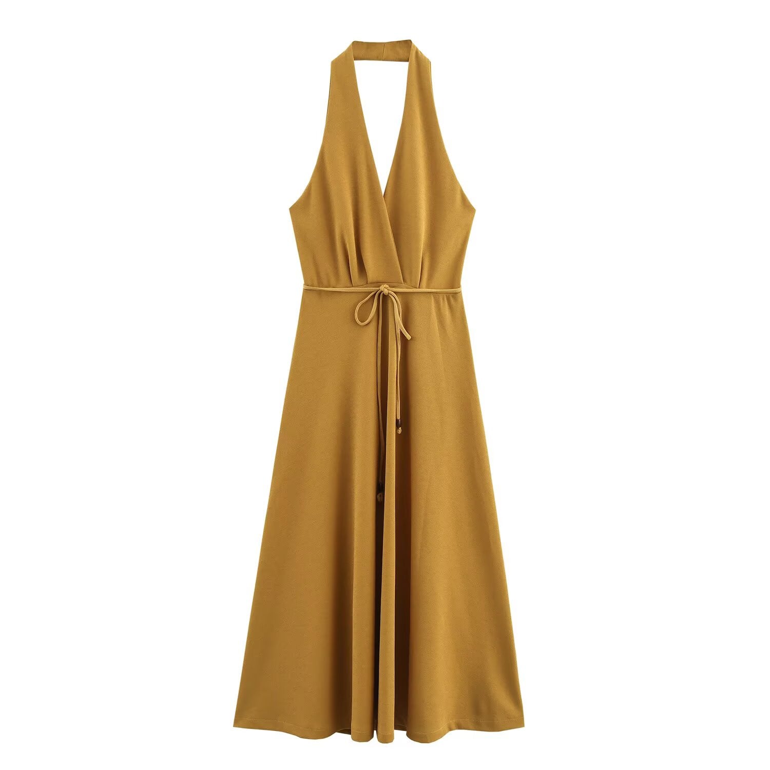 Ropa de mujer en la serie Cinturón Colgante Cuello Vestido sin espalda