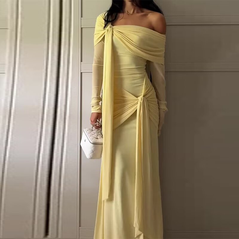 Vêtements pour femmes faits main, robe tricotée classique, décontractée et tendance