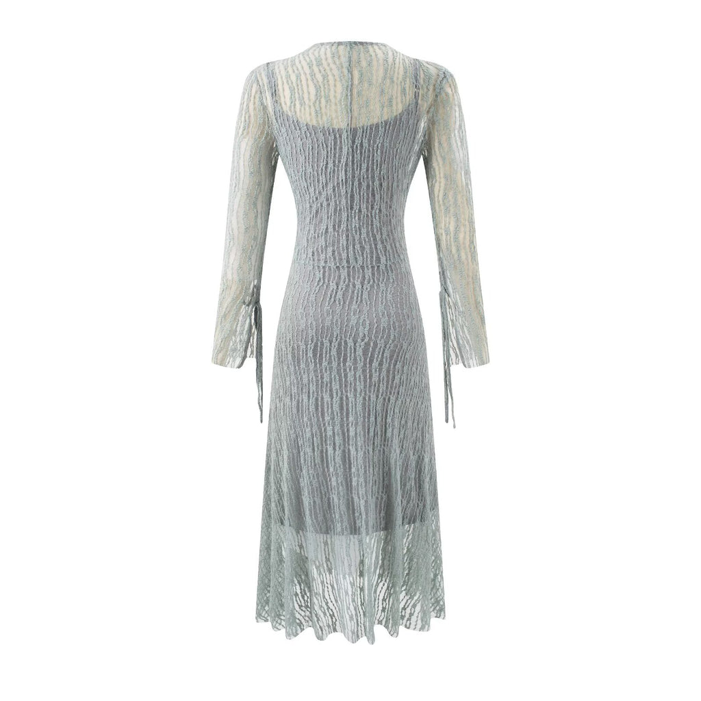 Robe d'été vintage décontractée à bretelles cordon pour femme adulte, mettant en valeur la silhouette