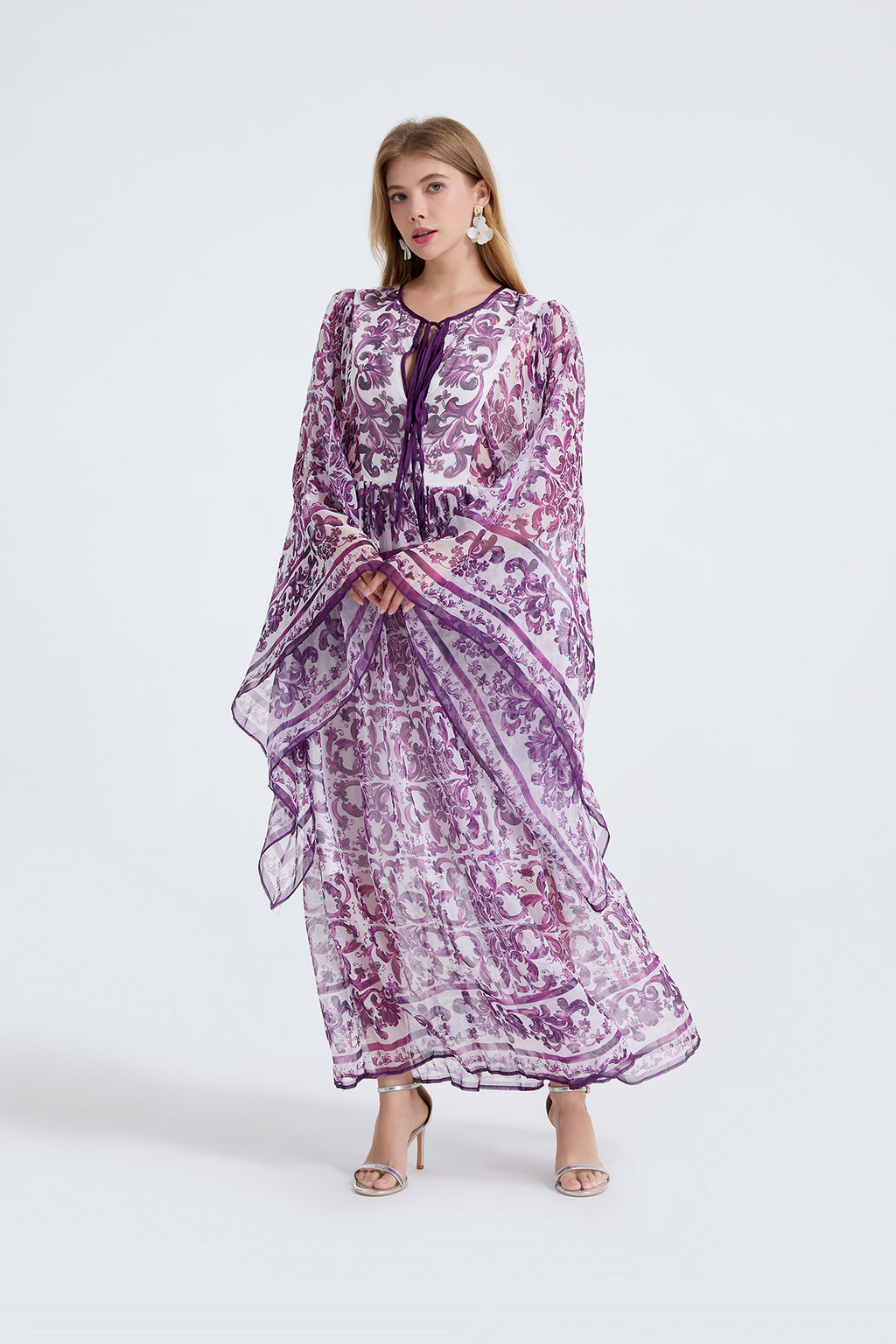 Women Spring Autumn Loose A Line Long Sleeved Dress