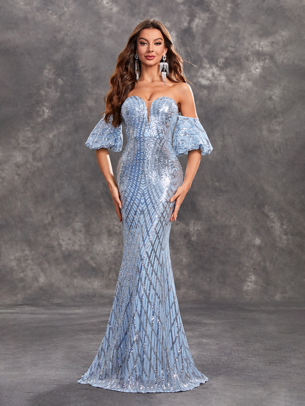 Annual Party Evening Dress Women Long Sleeveless Women Clothing Sexy Tube Top Sequ Dress