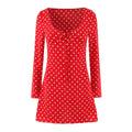 Red background and polka dots