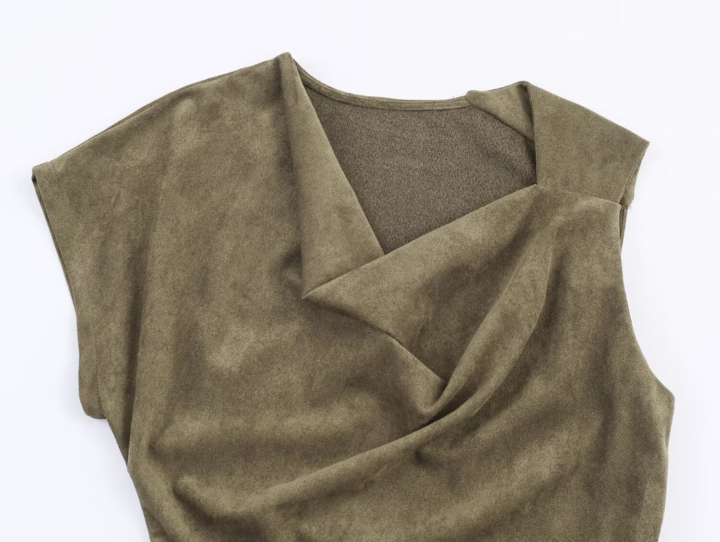Ropa de mujer en Vestido asimétrico efecto ante