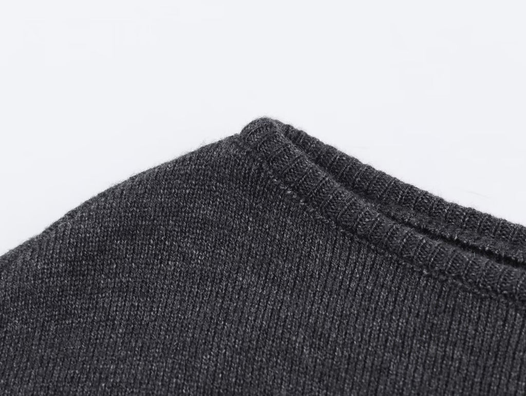 Vestido de punto de longitud media para mujer con cinturón