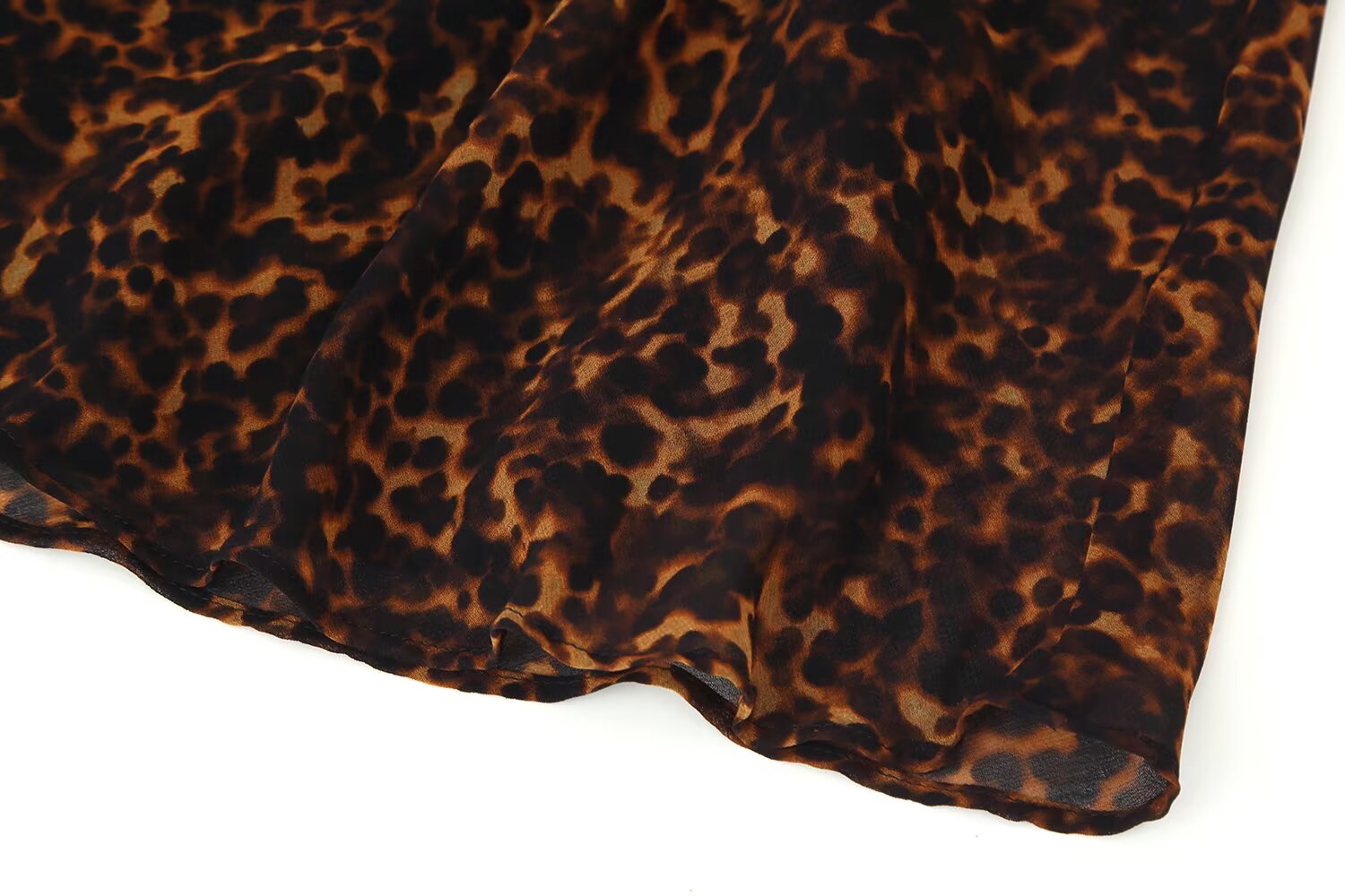 Women Clothing Autumn Lightly Mature Animal Print Midi Strap Dress