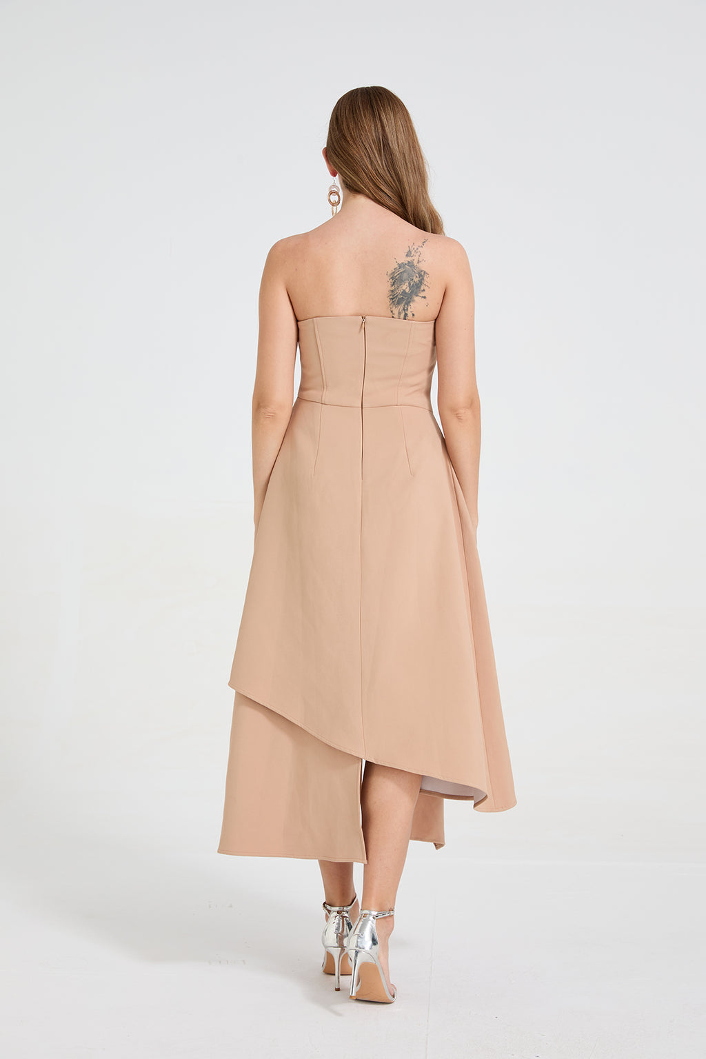 Robe longue d'été asymétrique et élégante pour femme