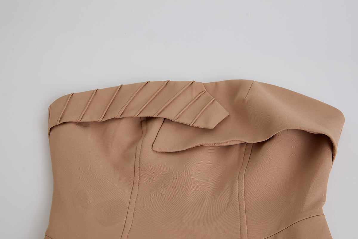 Robe longue d'été asymétrique et élégante pour femme