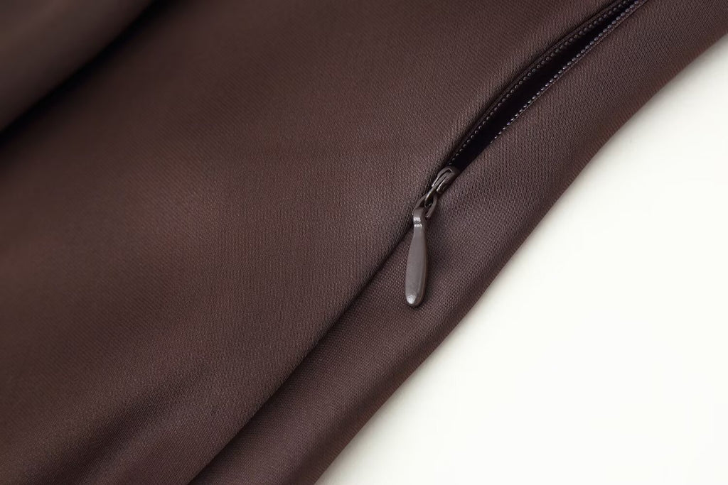 Manteau d'automne pour femme, robe écharpe en satin de soie texturé, texture soie.