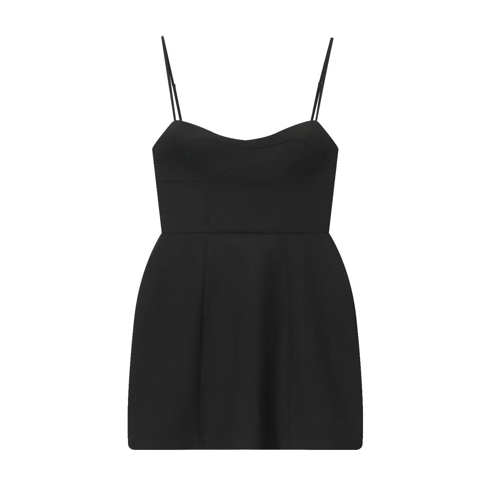 Vestido de tirantes sexy y dulce de otoño