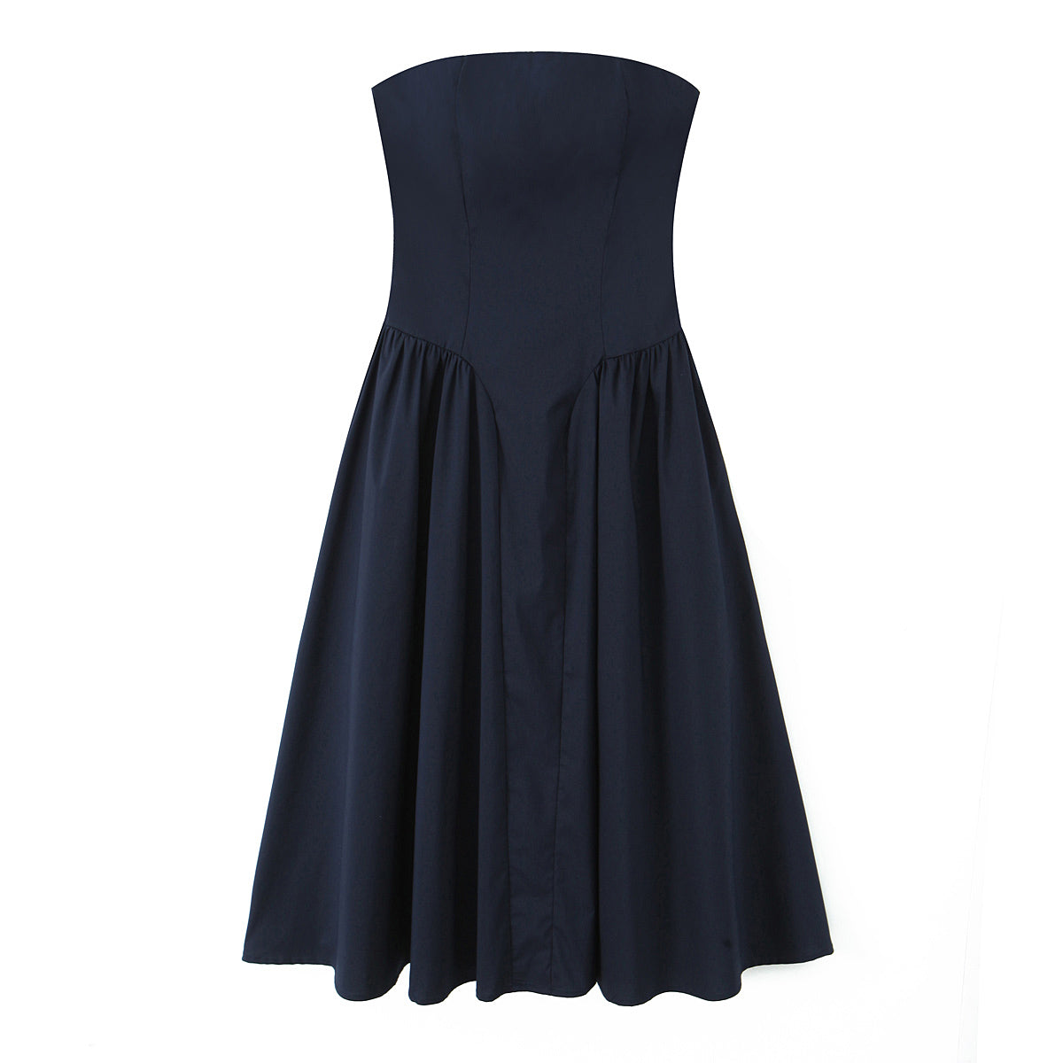 Robe bustier élégante et sexy à lacets, style rétro français, idéale pour des vacances élégantes et sexy.