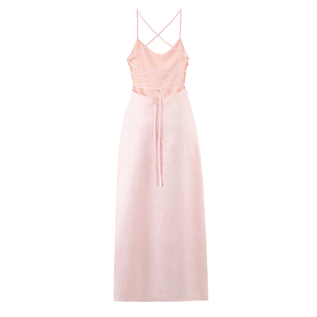 Women Clothing Fashionable Western Irregular Asymmetric Sexy Split Dress