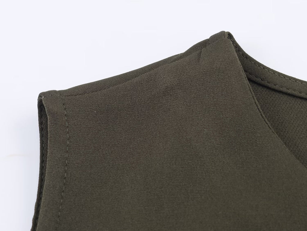 Women Clothing with Belt Stitching Midi Dress