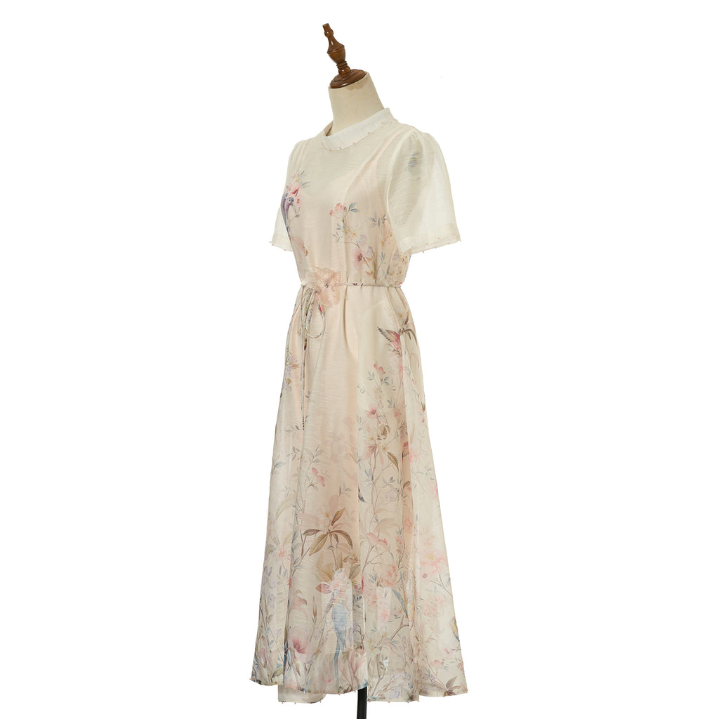 Women Short Sleeved Loose Fitting Dress Set