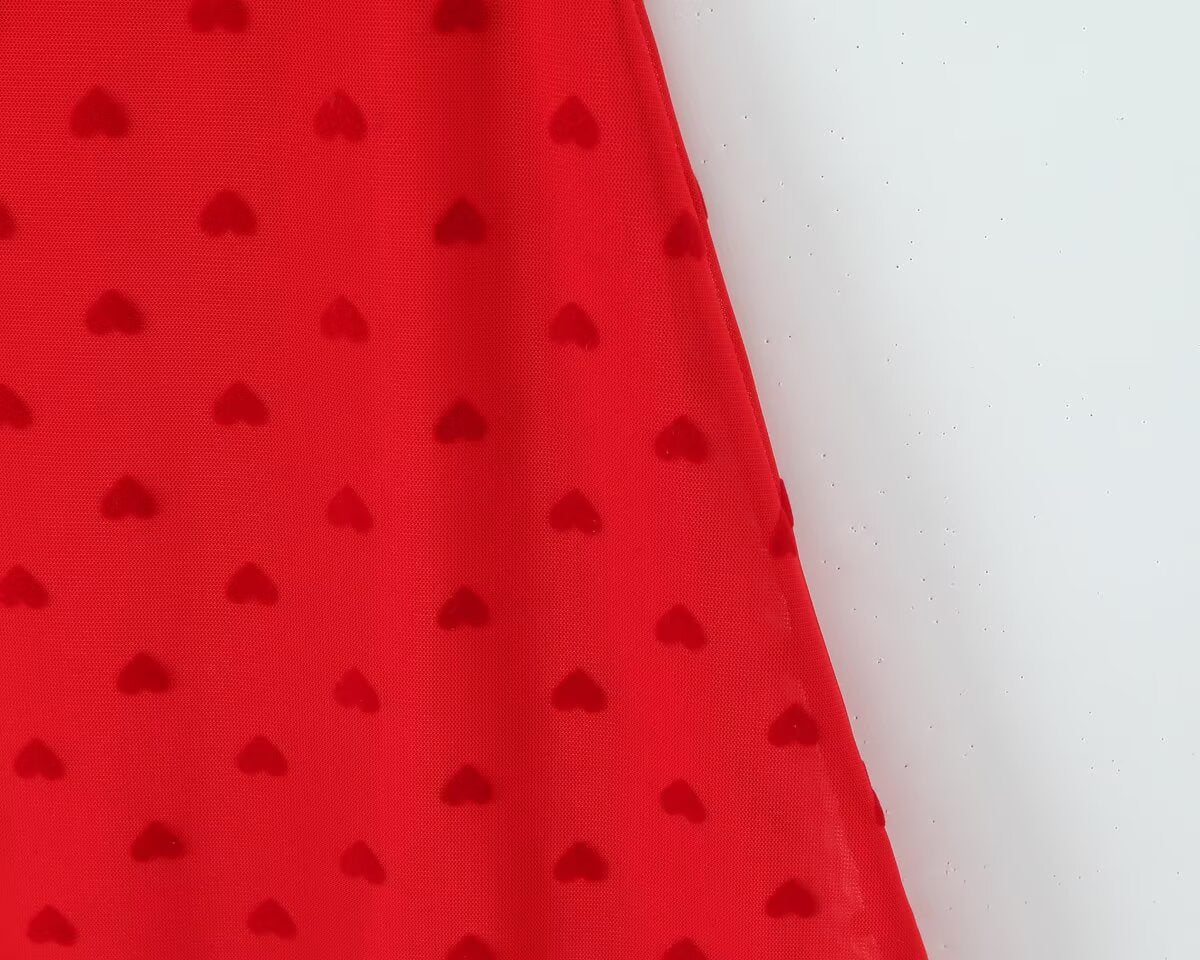 Women All Match Low Collar Lovely Polka Dot Mini Strap Dress