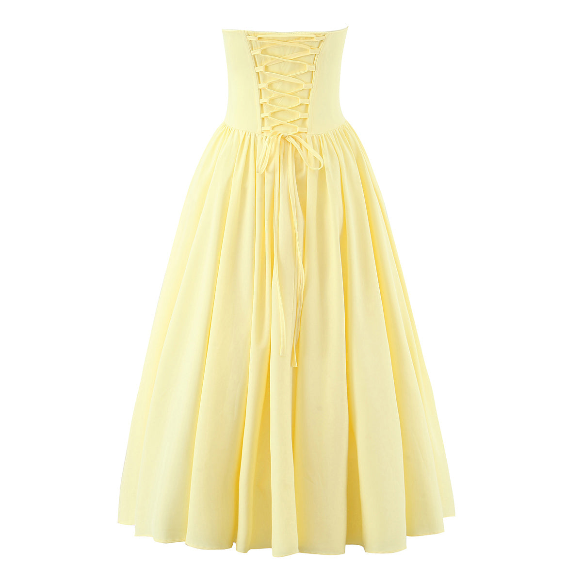 Robe Ruo élégante pour femme, bustier à lacets et baleines, style corset.