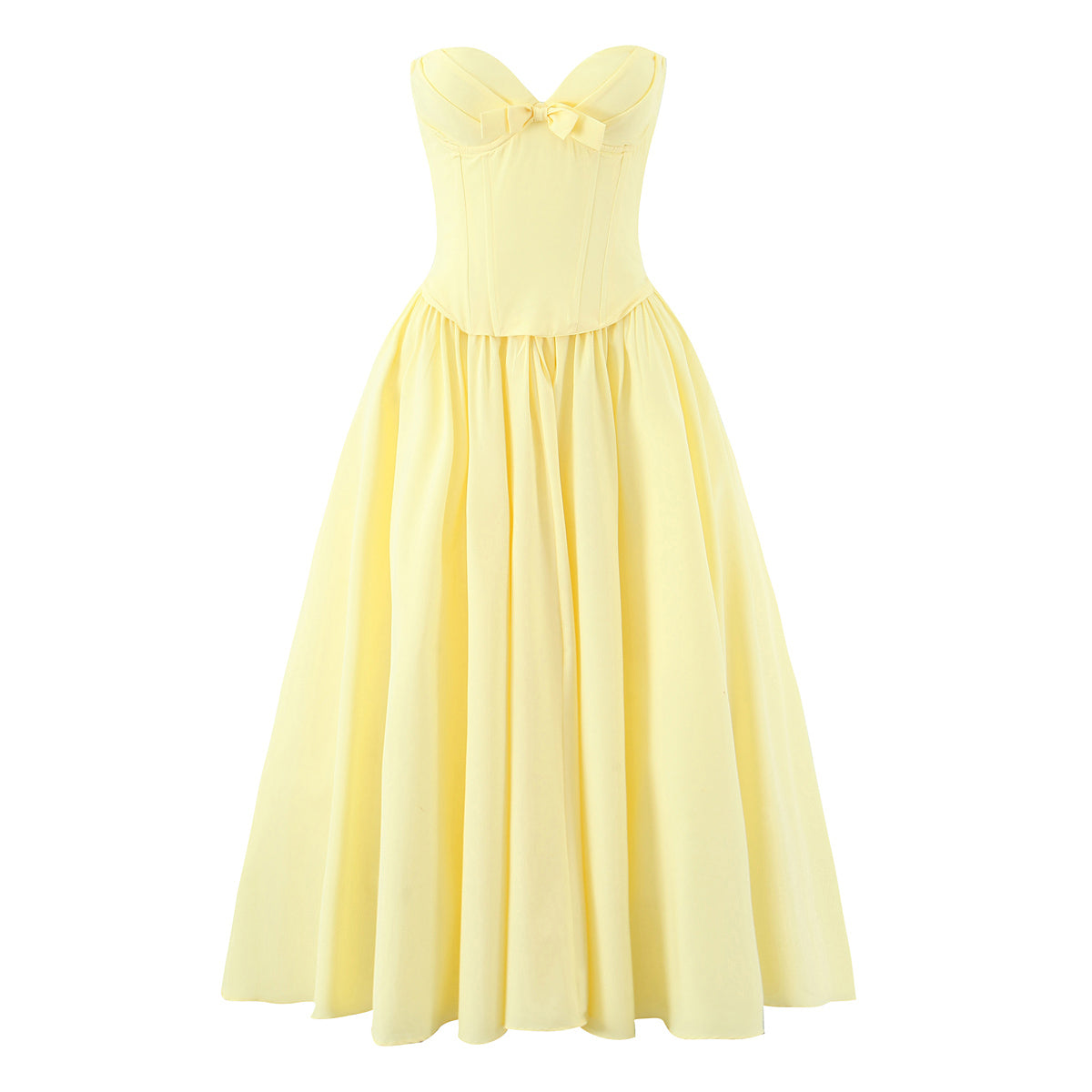 Robe Ruo élégante pour femme, bustier à lacets et baleines, style corset.