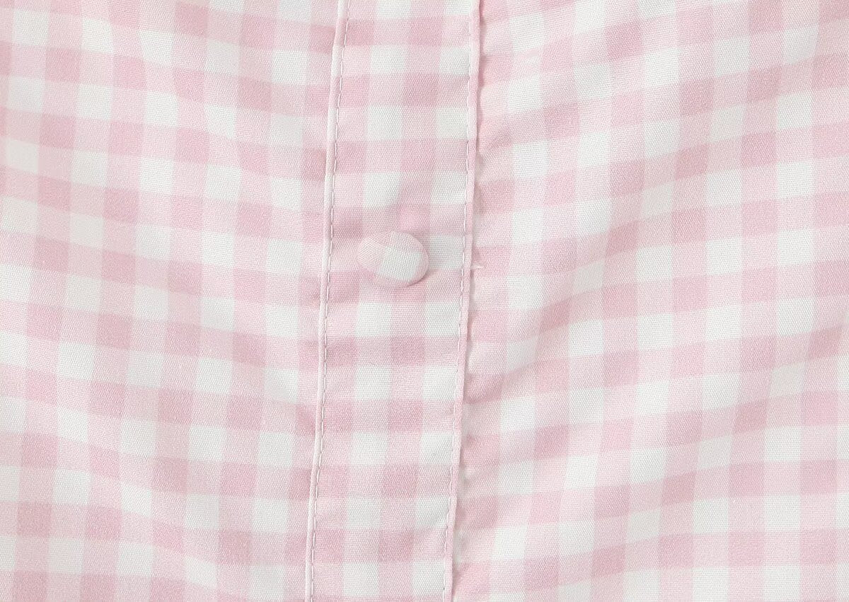 Vestido largo ajustado de otoño con cuello cuadrado y manga corta a cuadros rosas para mujer, vestido maxi ajustado con una sola botonadura