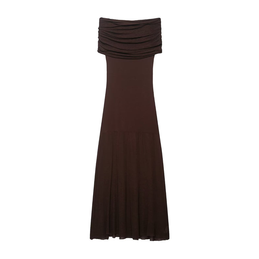 Vestido de punto con hombros descubiertos Summer Sense