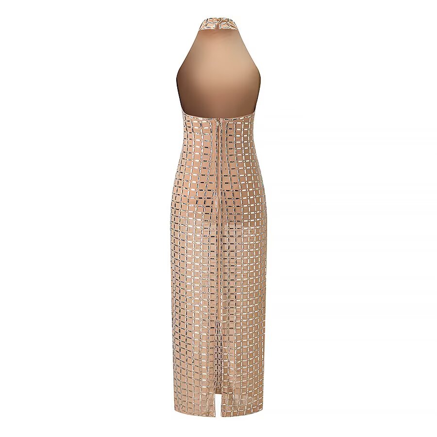 Vestido de malla de invierno para mujer