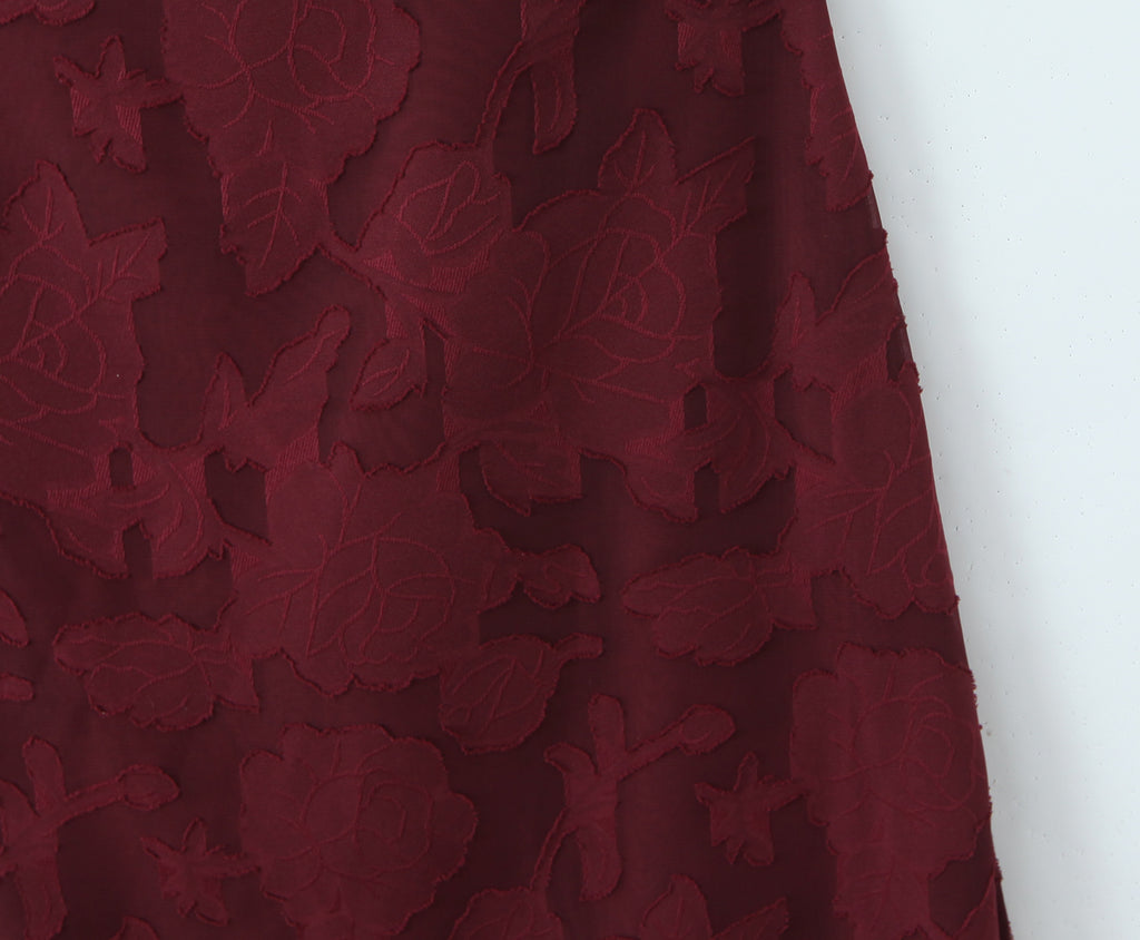 Off Shoulder Fitted Waist Backless Lace up Strap Dress Women Retro Elegant Jacquard French Maxi Dress