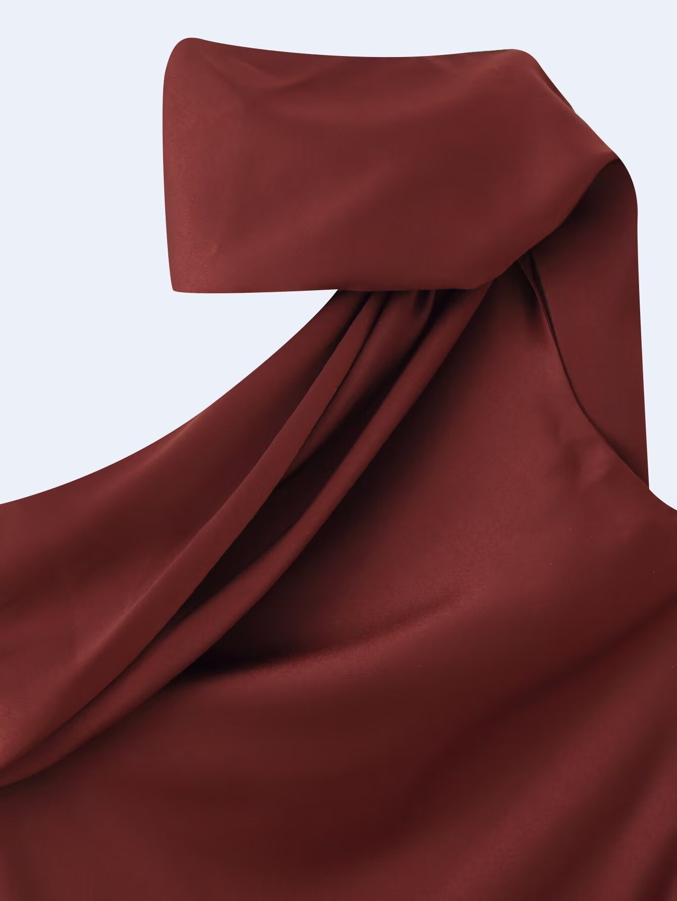 Women Clothing Summer Elegant Slimming Asymmetric Scarf Midi Dress