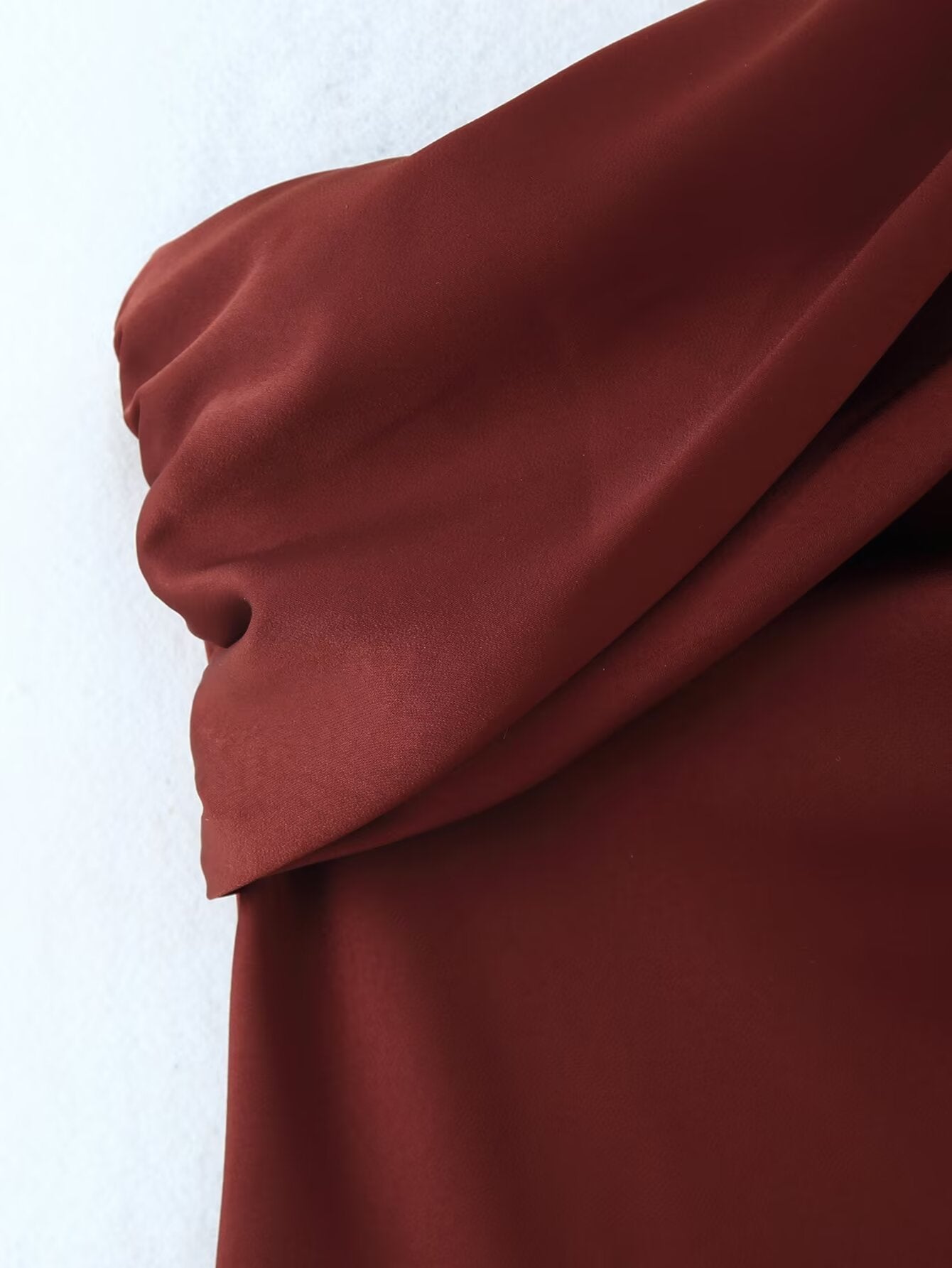 Women Clothing Summer Elegant Slimming Asymmetric Scarf Midi Dress