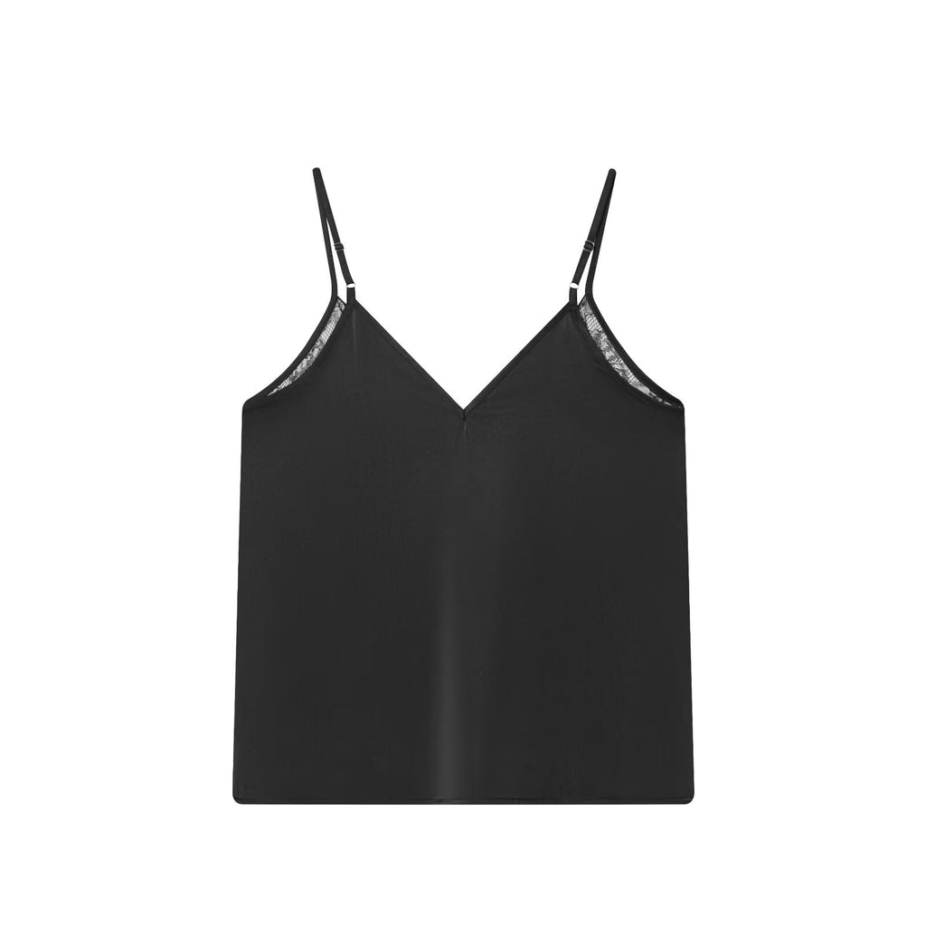 Ropa interior de encaje sexy para mujer, top con tirantes, primavera