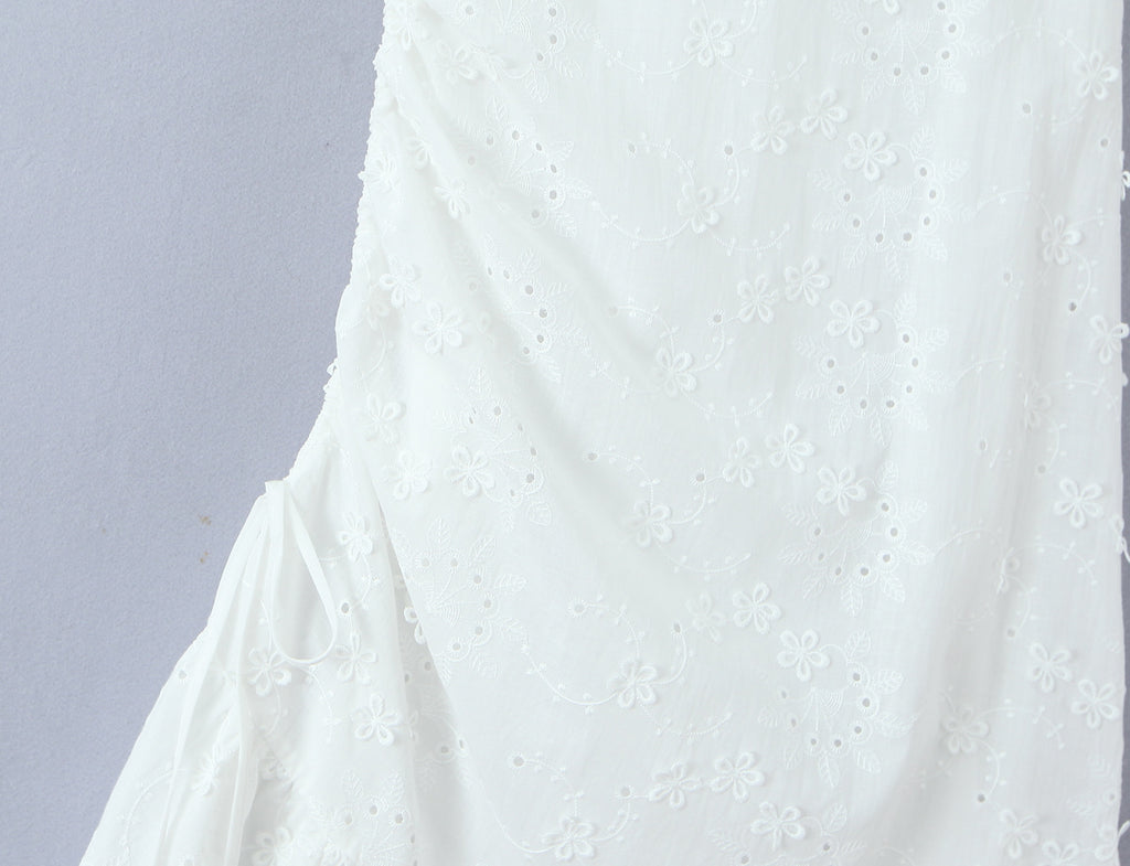 Women Clothing Exquisite Embroidered Floral Strap Dress