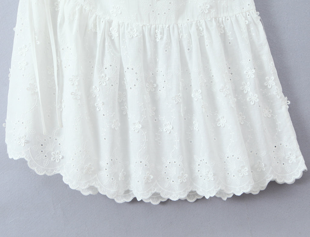 Women Clothing Exquisite Embroidered Floral Strap Dress