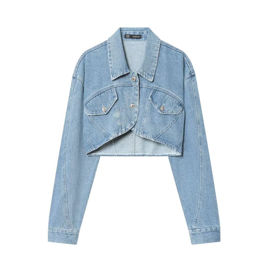 Vêtements pour femmes Printemps Veste courte en jean sexy