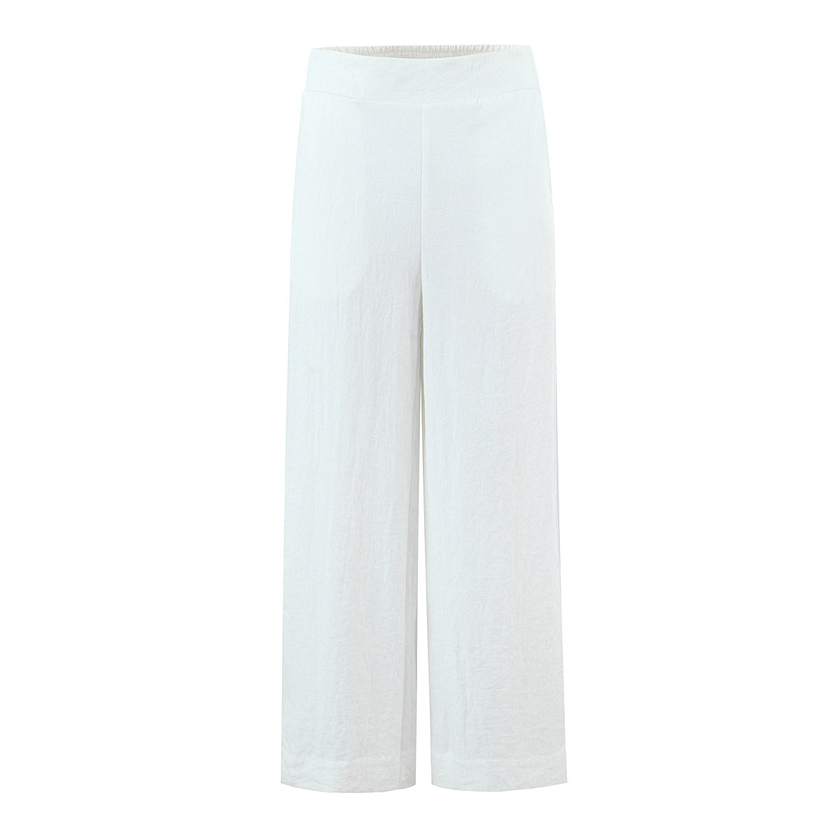 Ensemble chemise sans manches et pantalon en dentelle blanche pour femme, style été, style français, jambes larges