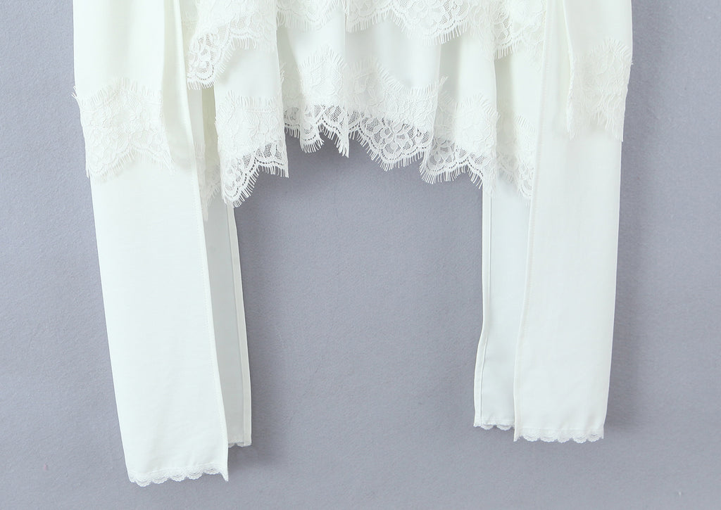 Women Clothing Autumn French Design Lace Decorative Dress